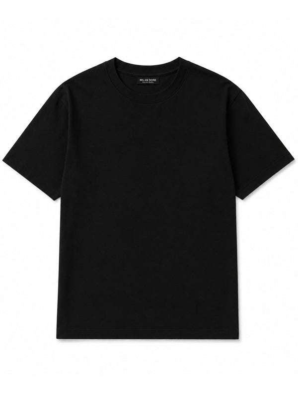 Erkek Oversize %100 Pamuk Siyah T-Shirt