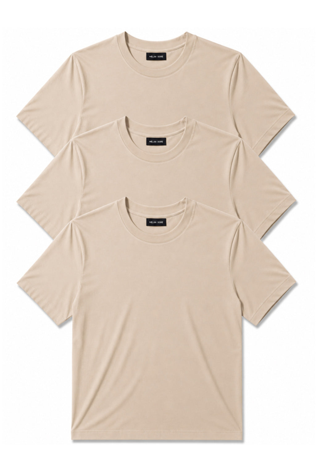 3'lü Set Erkek Siyah Slim Fit Bisiklet Yaka Basic Tişört