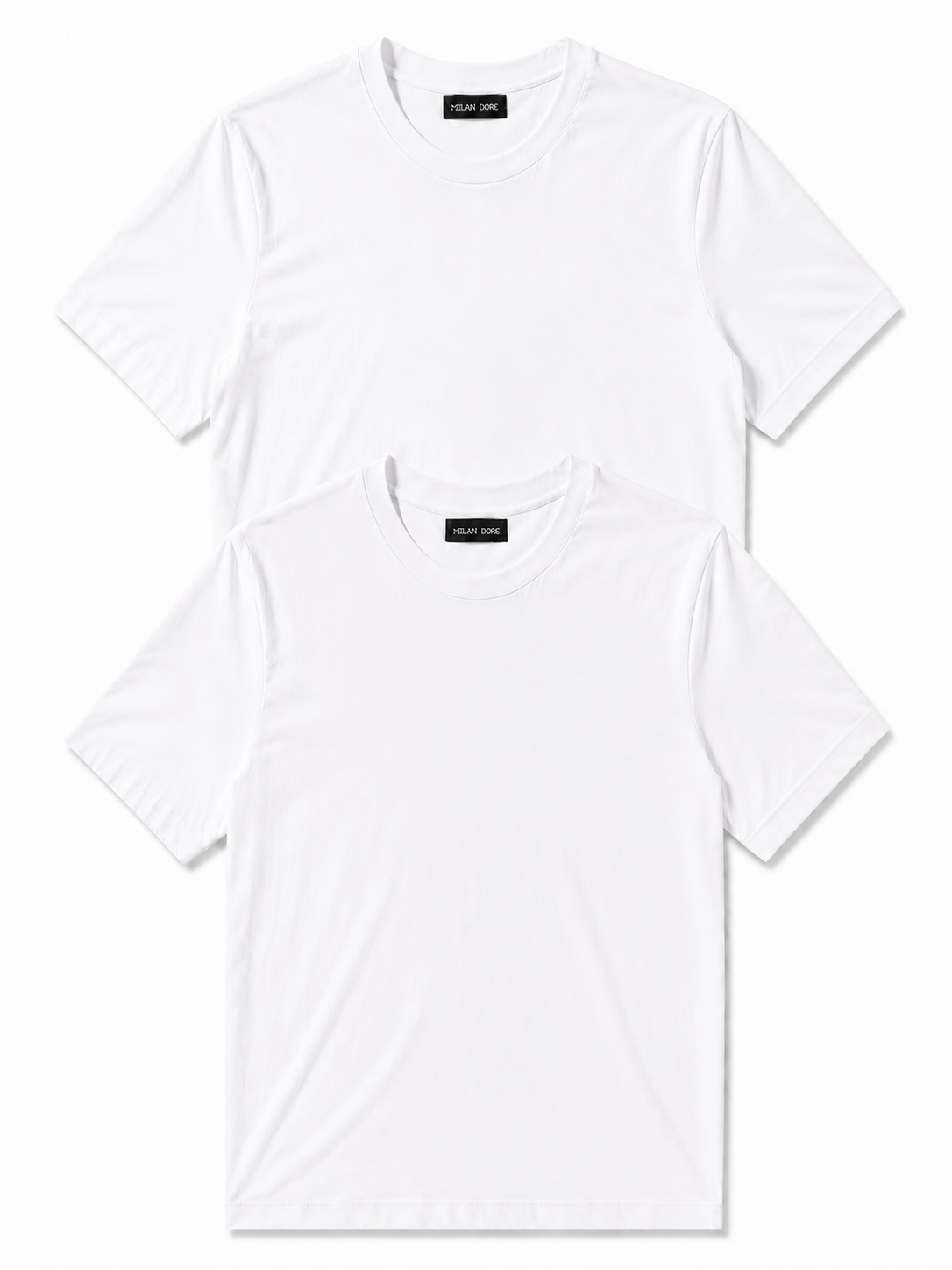 2 Adet Erkek Slim Fit %100 Pamuk Siyah T-Shirt