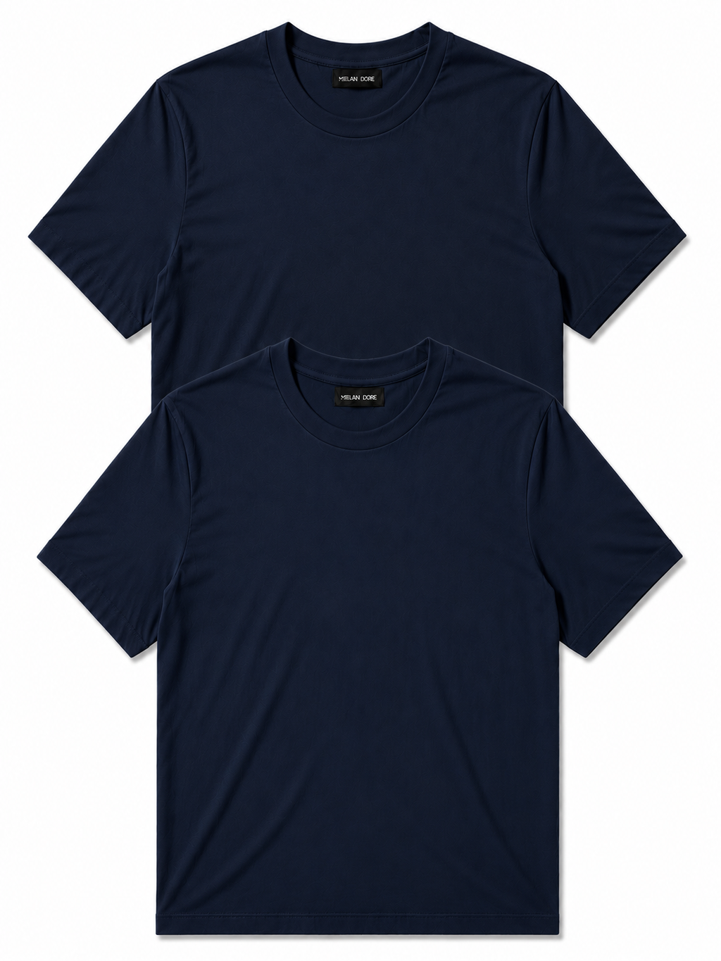 2 Adet Erkek Slim Fit %100 Pamuk Siyah T-Shirt