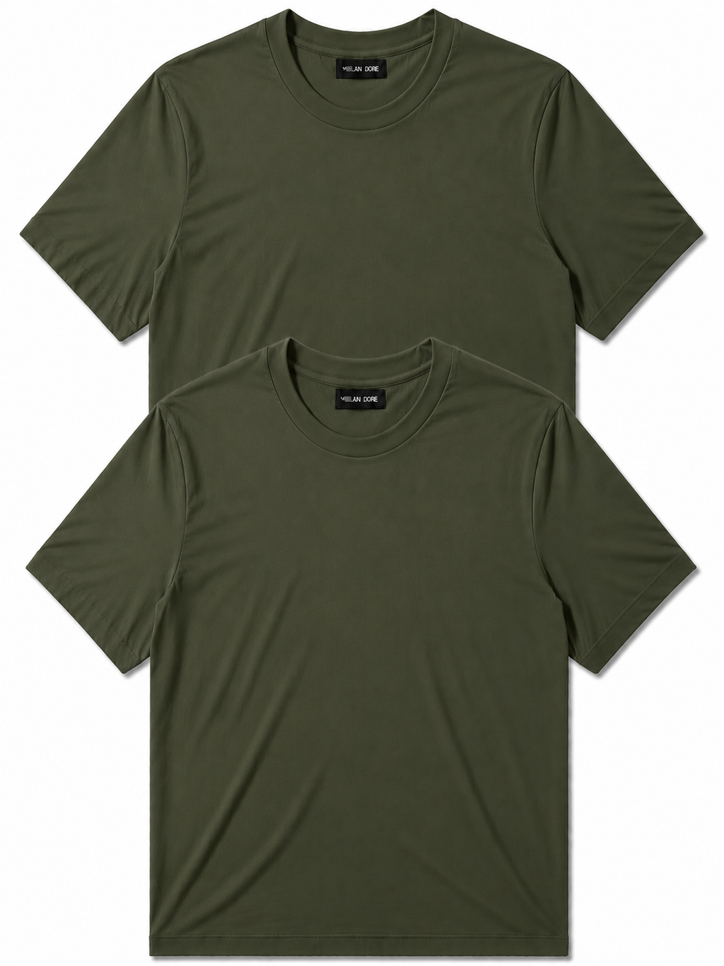 2 Adet Erkek Slim Fit %100 Pamuk Siyah T-Shirt