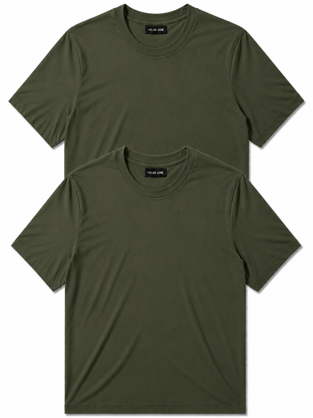 2 Adet Erkek Slim Fit %100 Pamuk Siyah T-Shirt