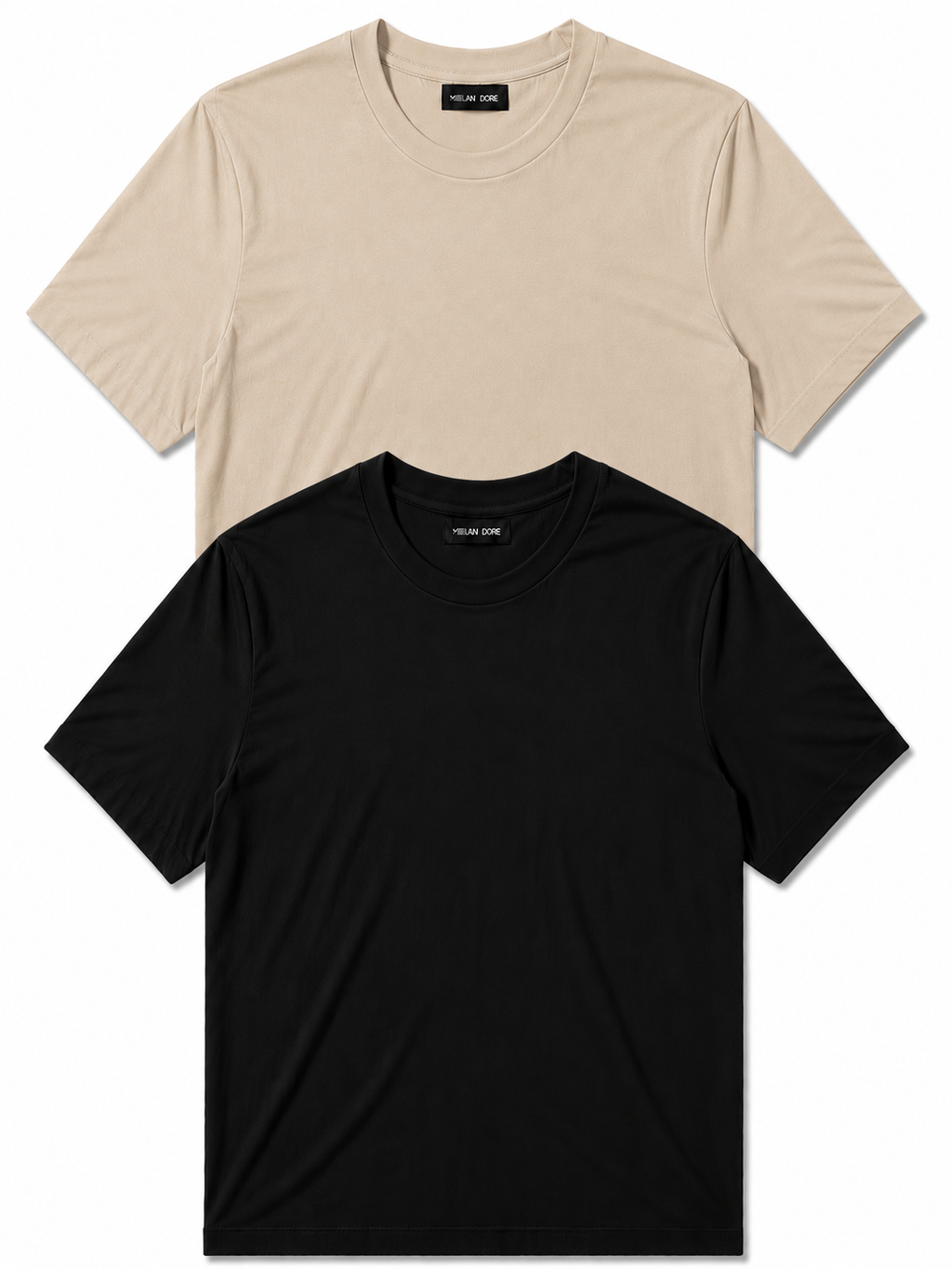 2 Adet Erkek Slim Fit %100 Pamuk Siyah T-Shirt