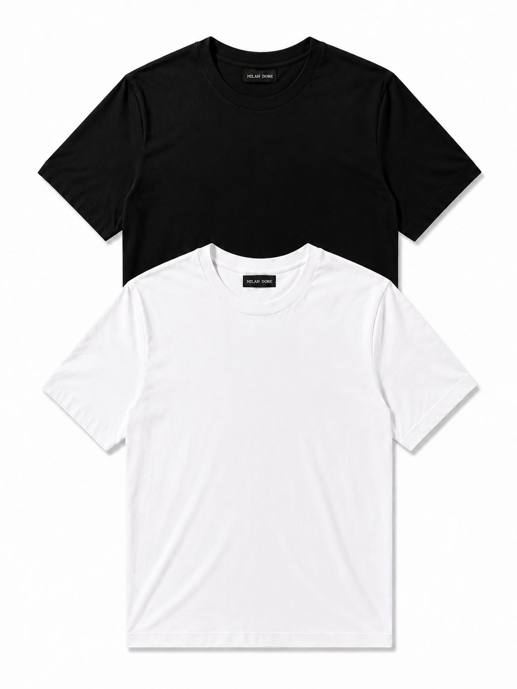 2 Adet Erkek Slim Fit %100 Pamuk Siyah T-Shirt