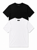 2 Adet Erkek Slim Fit %100 Pamuk Siyah T-Shirt
