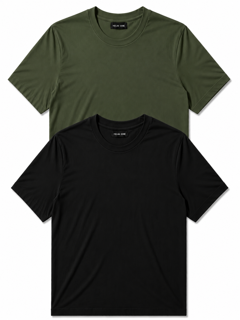 2 Adet Erkek Slim Fit %100 Pamuk Siyah T-Shirt
