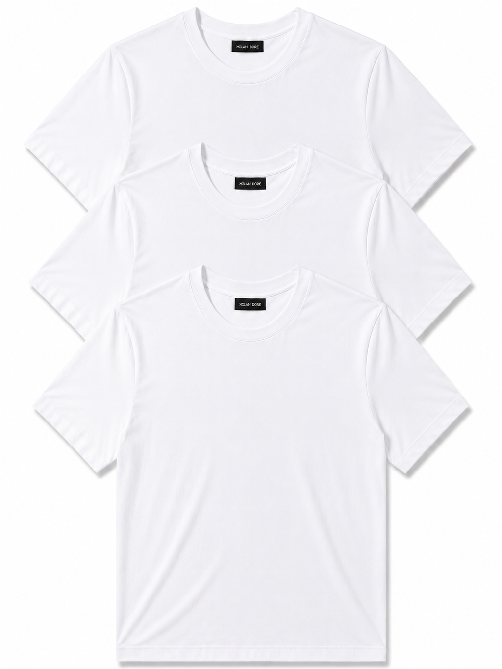 3 Adet Erkek Slim Fit %100 Pamuk Siyah T-Shirt