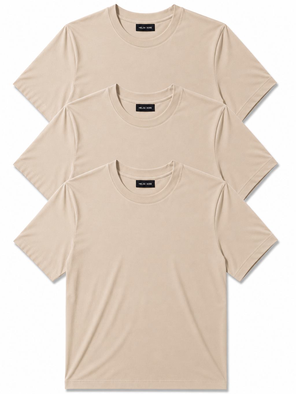 3 Adet Erkek Slim Fit %100 Pamuk Siyah T-Shirt