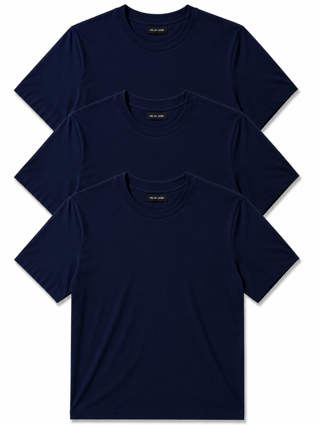 3 Adet Erkek Slim Fit %100 Pamuk Siyah T-Shirt