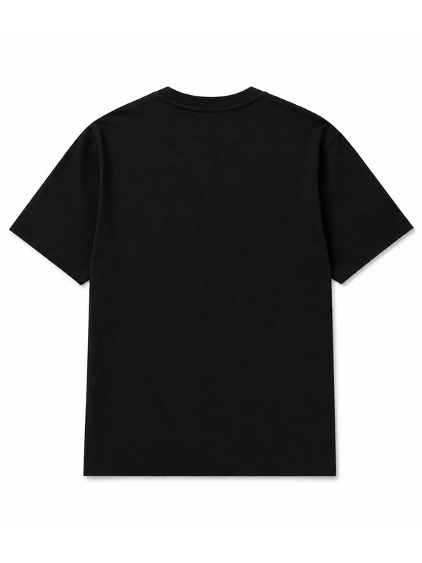 Erkek Oversize %100 Pamuk Siyah T-Shirt