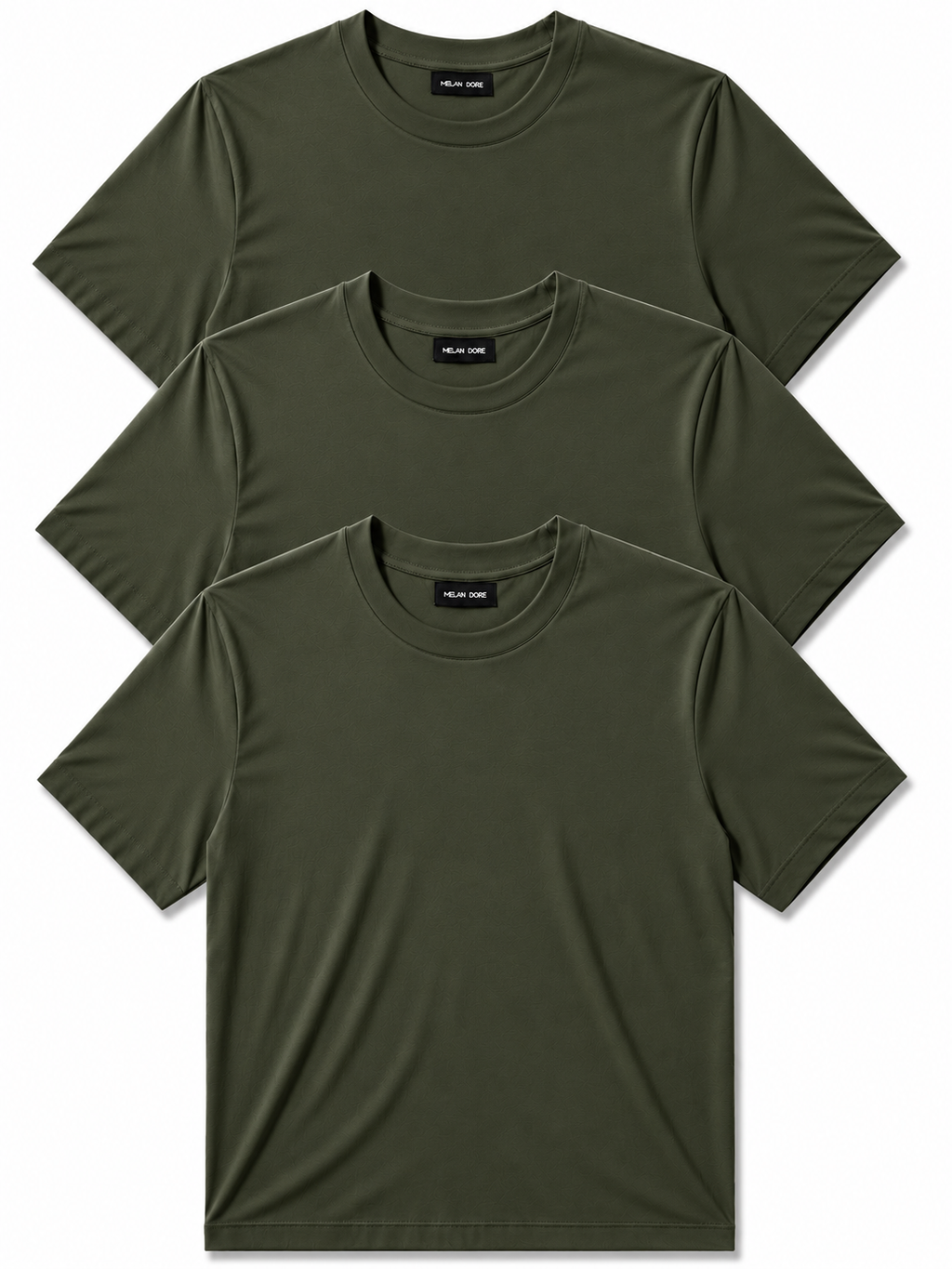 3 Adet Erkek Slim Fit %100 Pamuk Siyah T-Shirt