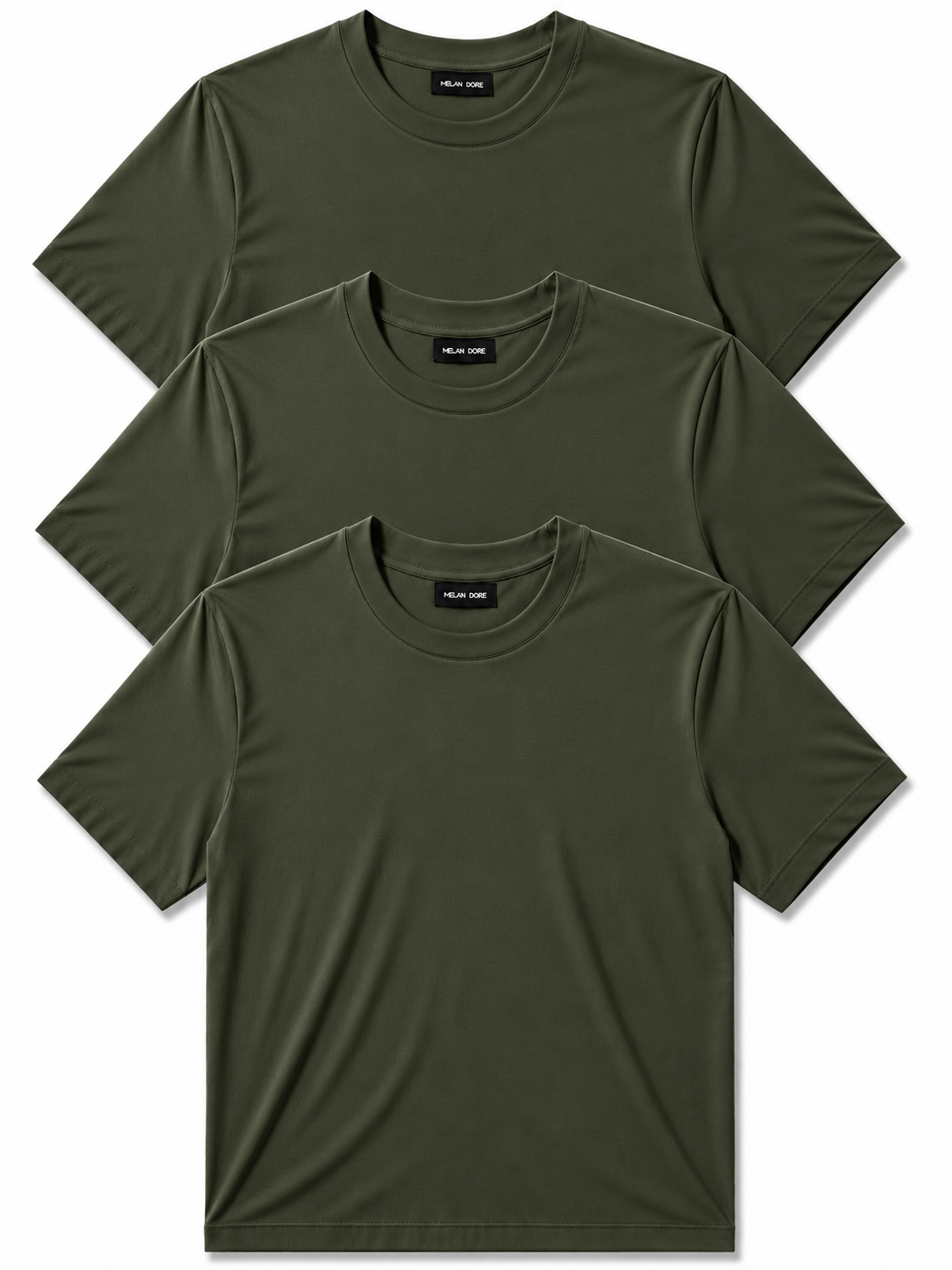 3 Adet Erkek Slim Fit %100 Pamuk Siyah T-Shirt
