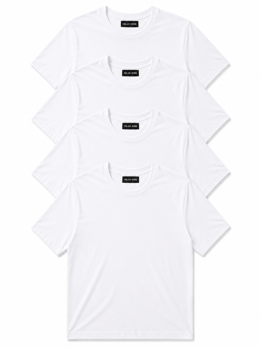 4 Adet Erkek Slim Fit %100 Pamuk Siyah T-Shirt