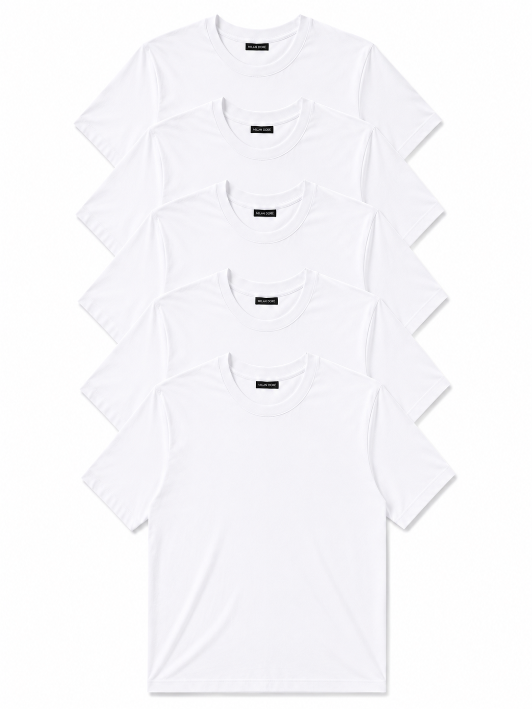 5 Adet Erkek Slim Fit %100 Pamuk Siyah T-Shirt
