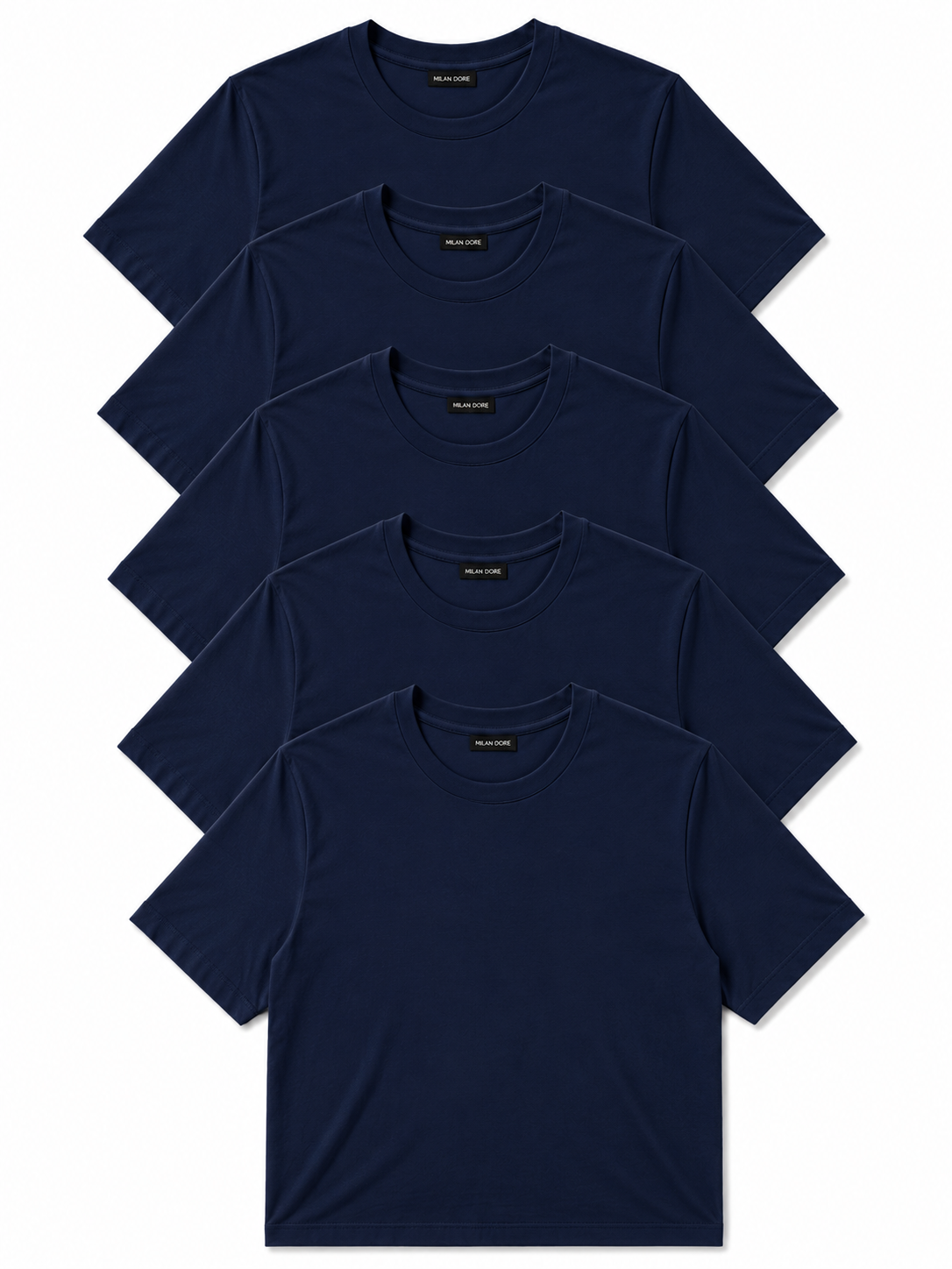 5 Adet Erkek Slim Fit %100 Pamuk Siyah T-Shirt