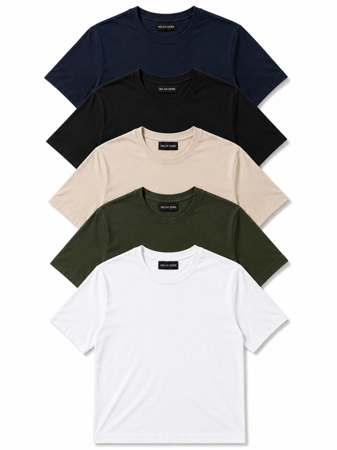 5 Adet Erkek Slim Fit %100 Pamuk Siyah T-Shirt
