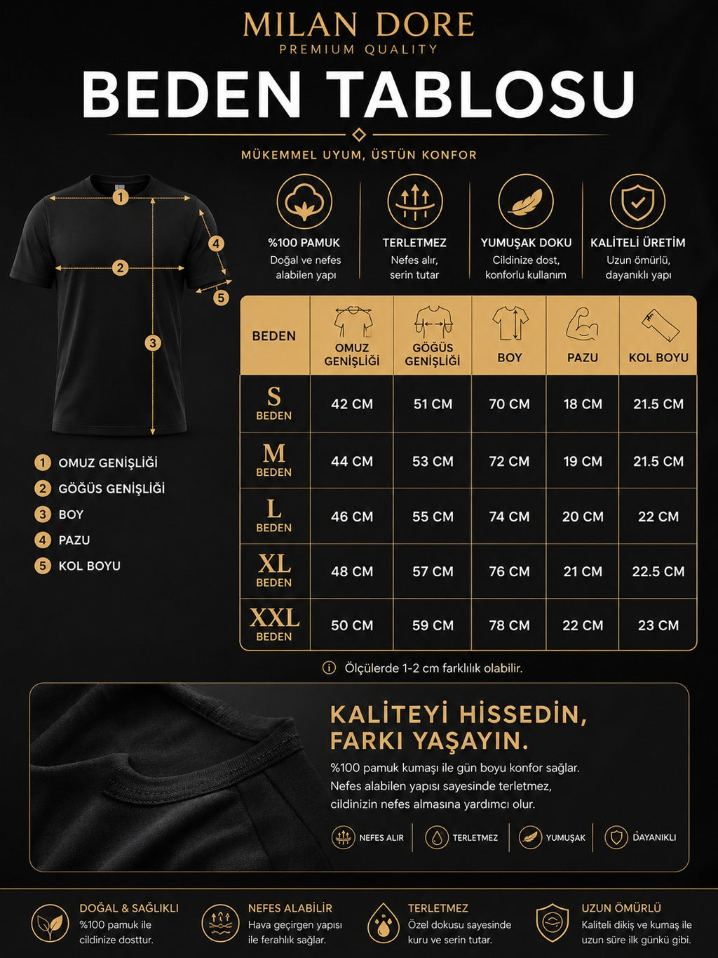 Erkek Slim Fit %100 Pamuk Siyah T-Shirt