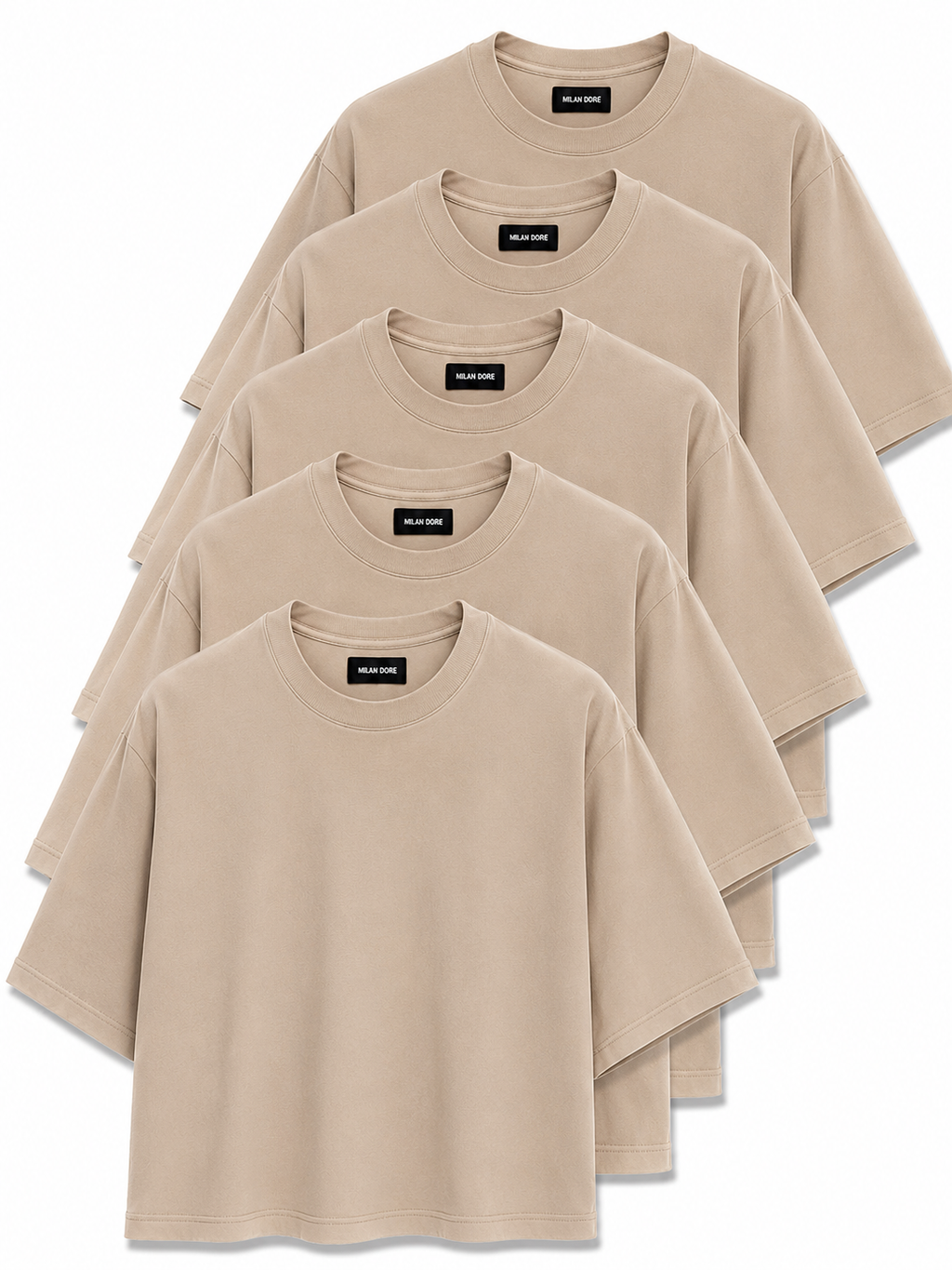 5 Adet Erkek Slim Fit %100 Pamuk Siyah T-Shirt