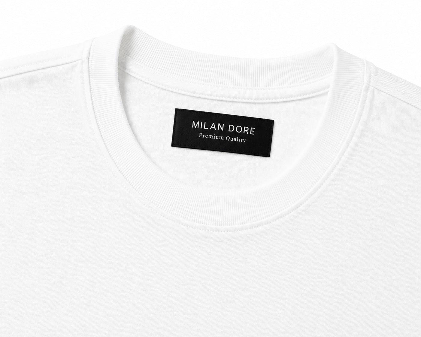 Erkek Slim Fit %100 Pamuk Beyaz T-Shirt