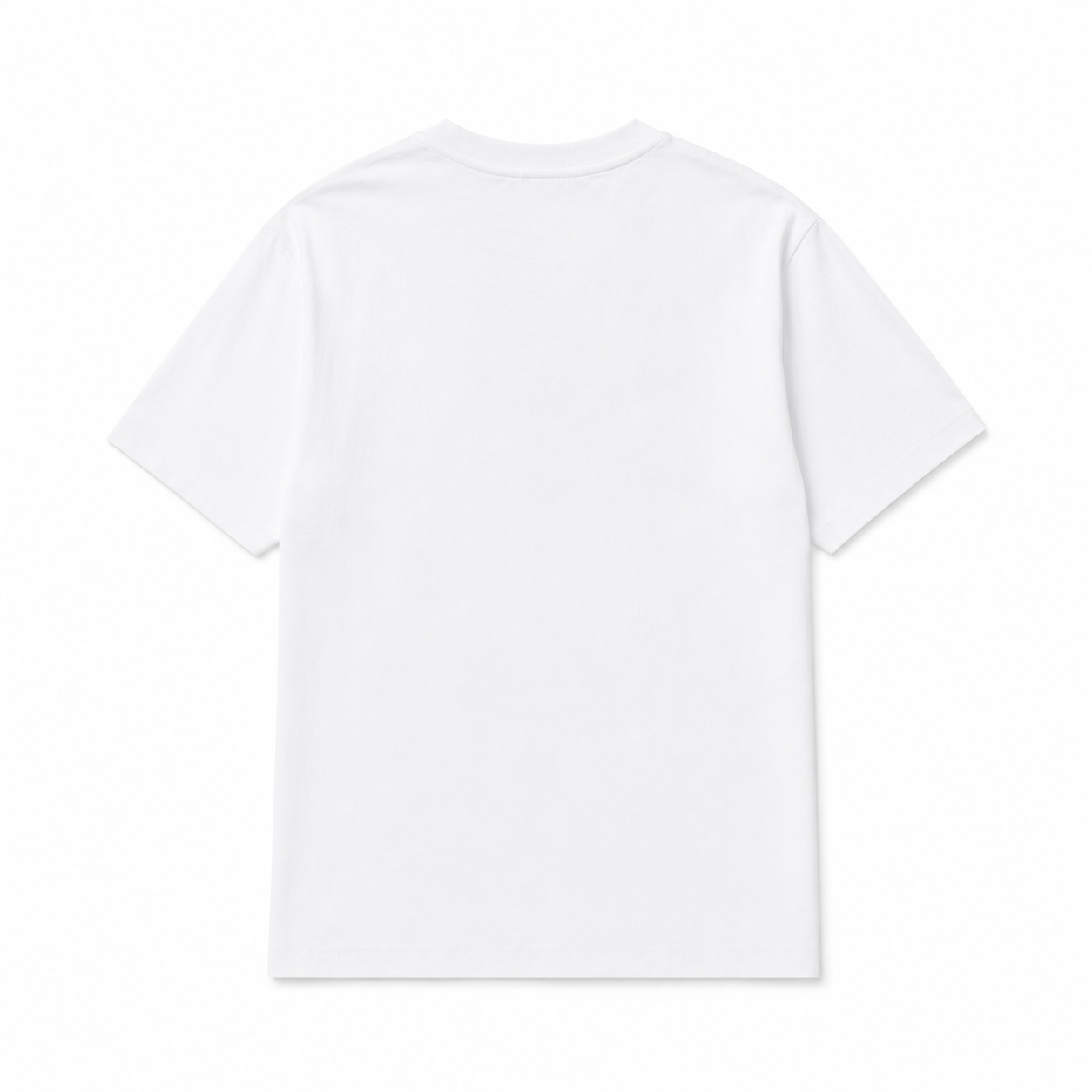 Erkek Oversize %100 Pamuk Beyaz T-Shirt