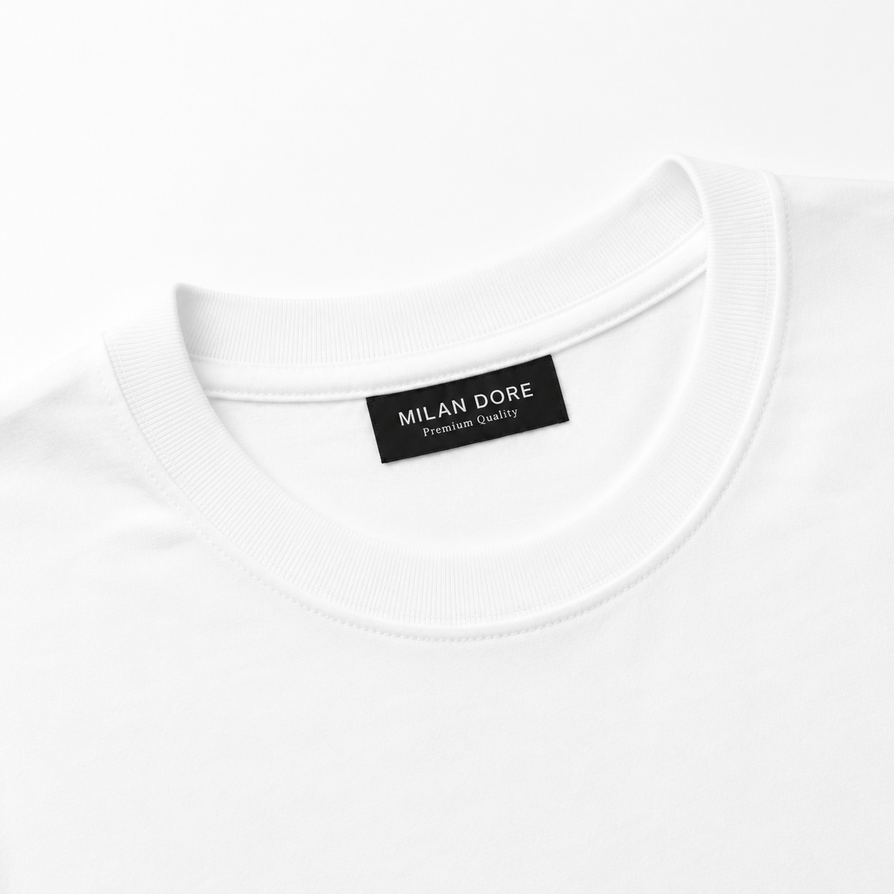 Erkek Oversize %100 Pamuk Beyaz T-Shirt