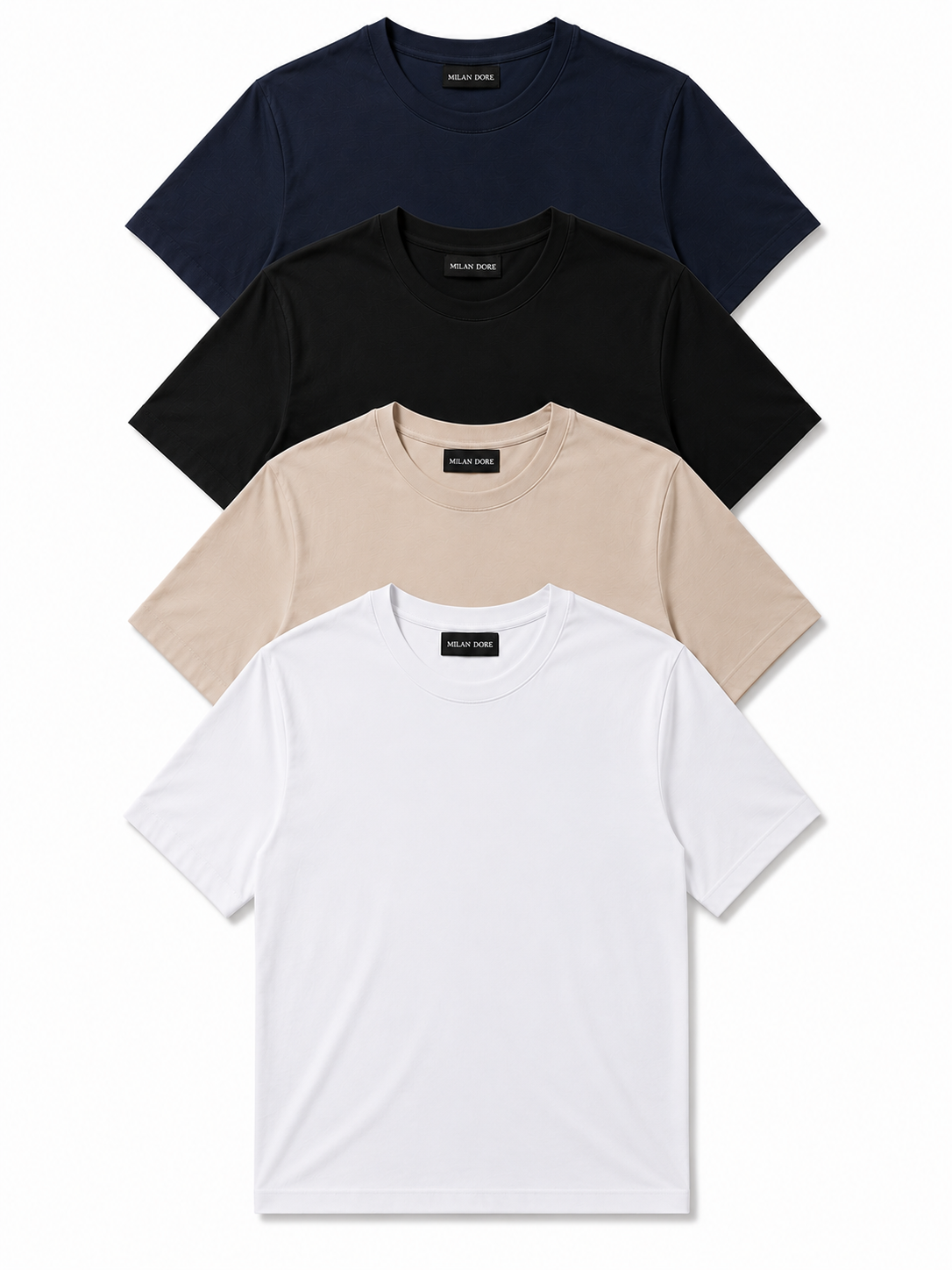 4 Adet Erkek Slim Fit %100 Pamuk Siyah T-Shirt