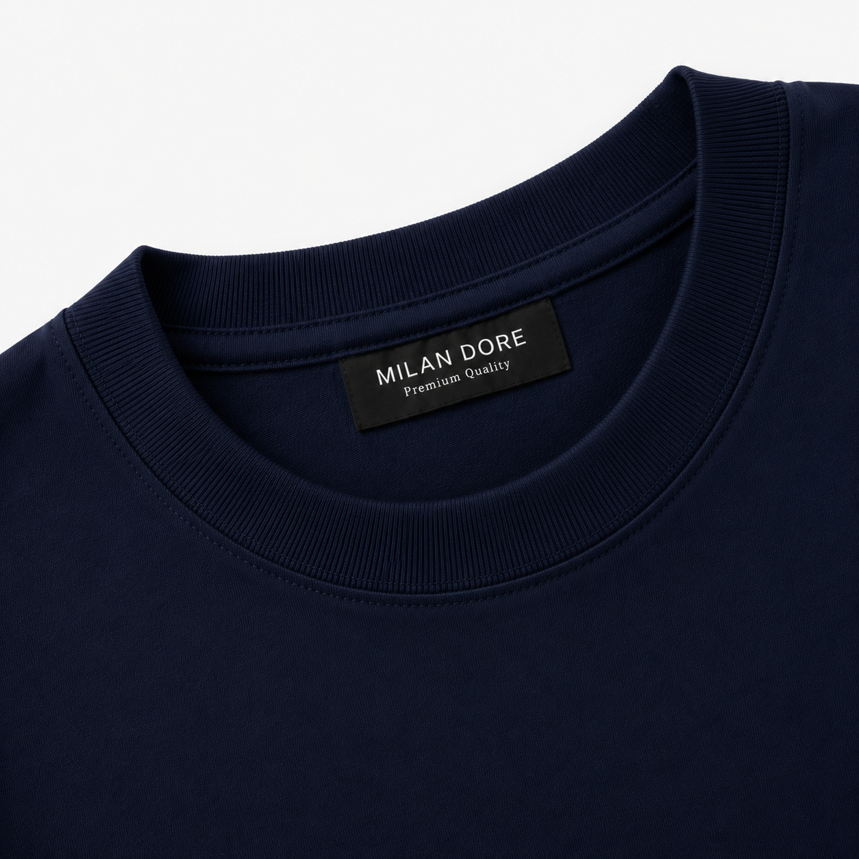 Erkek Oversize %100 Pamuk Lacivert T-Shirt