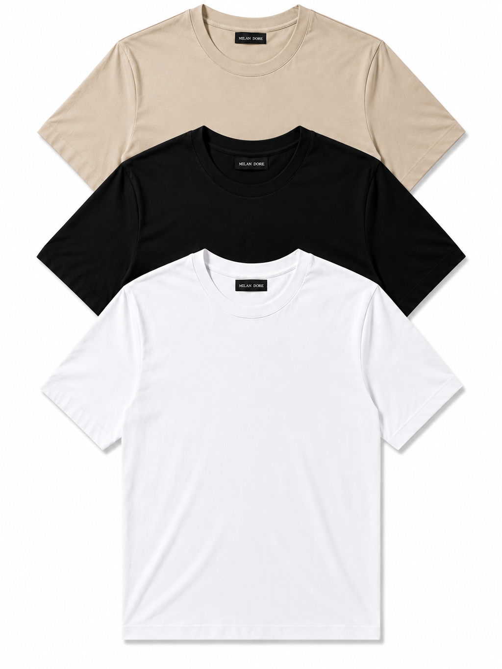 3 Adet Erkek Slim Fit %100 Pamuk Siyah T-Shirt