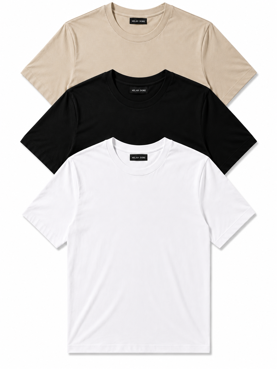 3 Adet Erkek Slim Fit %100 Pamuk Siyah T-Shirt