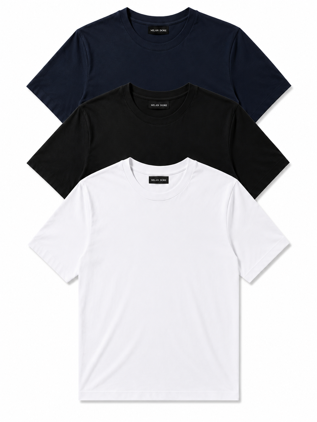 3 Adet Erkek Slim Fit %100 Pamuk Siyah T-Shirt