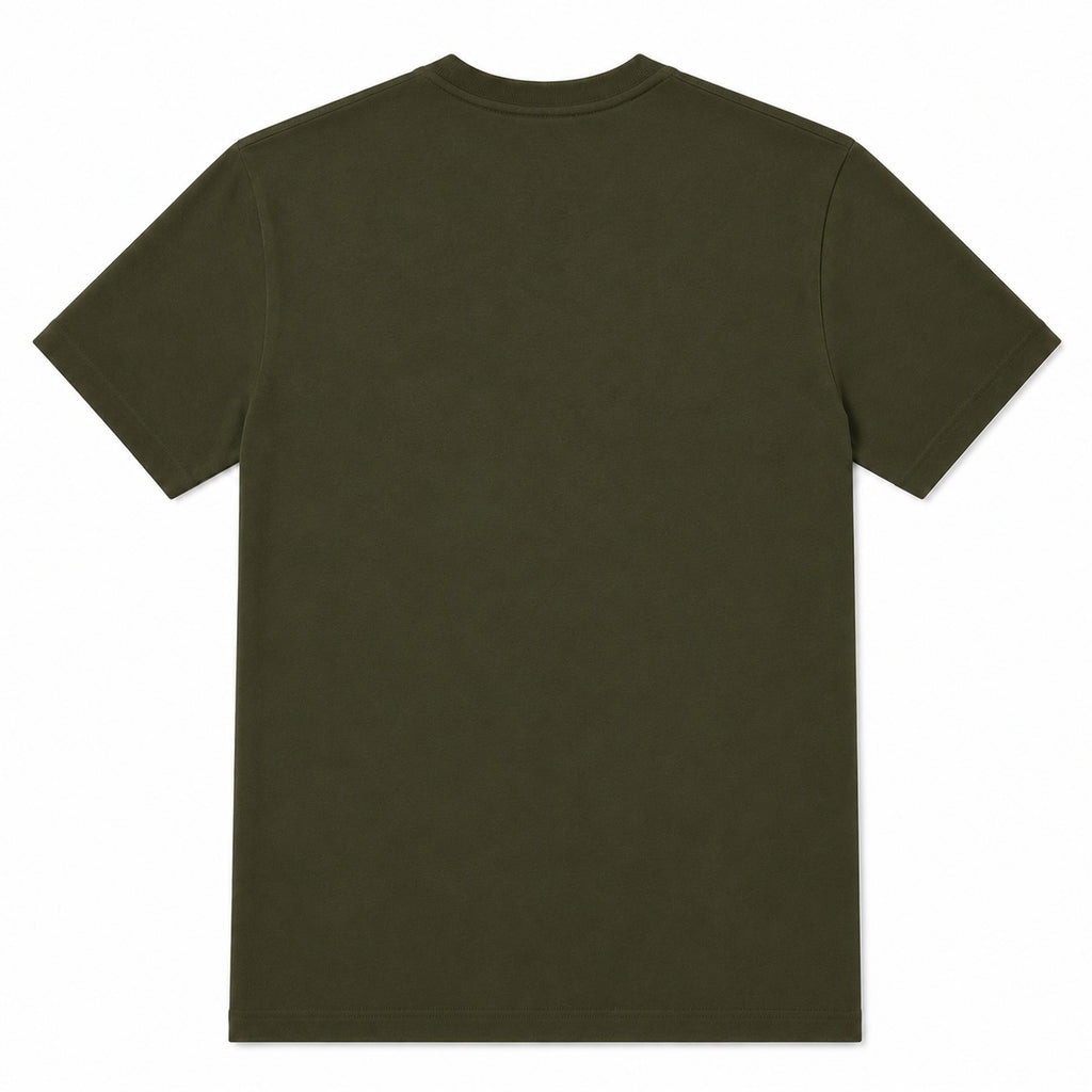 Erkek Slim Fit %100 Pamuk Yeşil T-Shirt