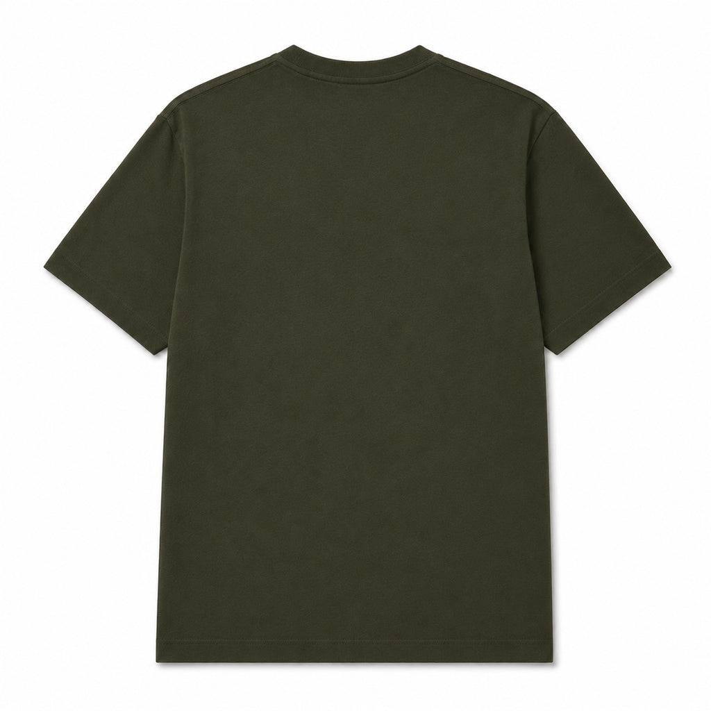 Erkek Oversize %100 Pamuk Yeşil T-Shirt