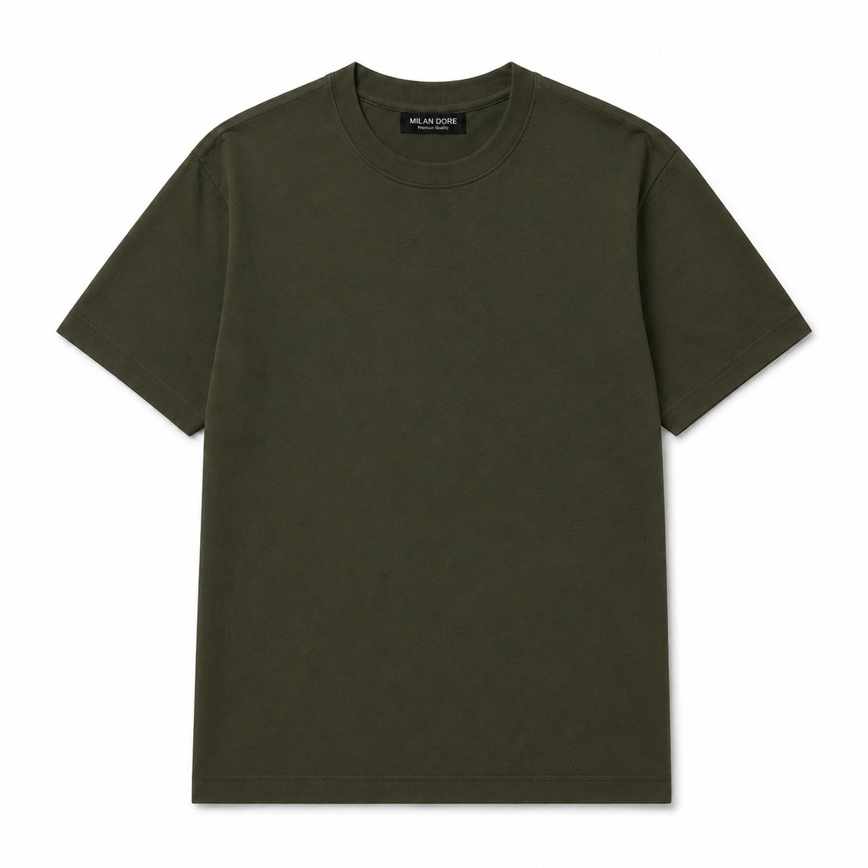 Erkek Oversize %100 Pamuk Yeşil T-Shirt